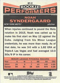 2015 Topps Heritage - Rookie Performers #RP-13 Yasmany Tomas Back