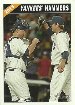 2015 Topps Heritage - Combo Cards #CC-4 Yankees Hammers (Brian McCann / Andrew Miller) Front