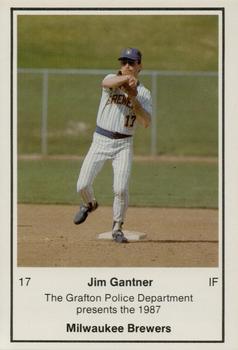 1987 Milwaukee Brewers Police - Grafton Police Department #NNO Jim Gantner Front