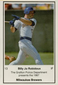 1987 Milwaukee Brewers Police - Grafton Police Department #NNO Billy Jo Robidoux Front