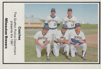 1987 Milwaukee Brewers Police - Grafton Police Department #NNO Milwaukee Brewers Coaches Front