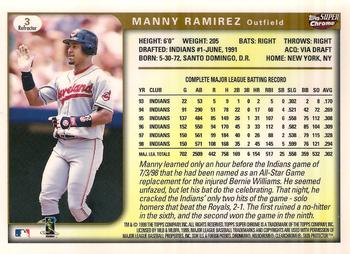 1999 Topps SuperChrome - Refractors #3 Manny Ramirez  Back