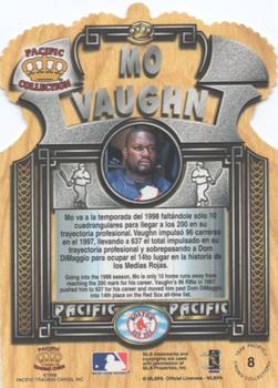 1998 Pacific - Gold Crown Die Cuts #8 Mo Vaughn Back