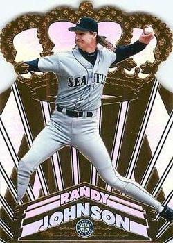 1998 Pacific - Gold Crown Die Cuts #30 Randy Johnson Front