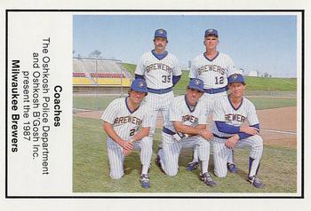 1987 Milwaukee Brewers Police - Oshkosh Police Department and Oshkosh B'Gosh Inc. #NNO Milwaukee Brewers Coaches Front