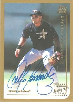 1999 Topps Traded and Rookies - Autographs #T4 Carlos Hernandez Front