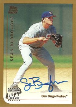 1999 Topps Traded and Rookies - Autographs #T40 Sean Burroughs  Front