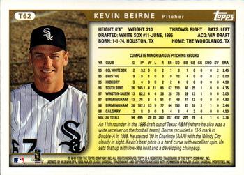 1999 Topps Traded and Rookies - Autographs #T62 Kevin Beirne  Back