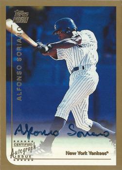 1999 Topps Traded and Rookies - Autographs #T65 Alfonso Soriano  Front