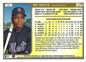 1999 Topps Traded and Rookies - Autographs #T37 Mo Bruce  Back