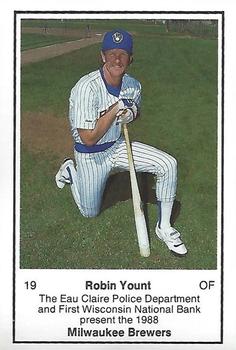 1988 Milwaukee Brewers Police - Eau Claire #NNO Robin Yount Front