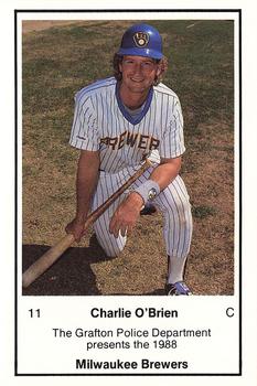 1988 Milwaukee Brewers Police - Grafton Police Department #NNO Charlie O'Brien Front