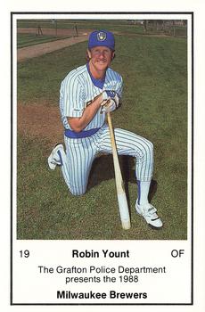 1988 Milwaukee Brewers Police - Grafton Police Department #NNO Robin Yount Front