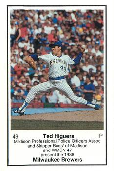 1988 Milwaukee Brewers Police - Madison Prof PO Assoc #NNO Ted Higuera Front
