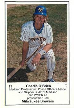 1988 Milwaukee Brewers Police - Madison Prof PO Assoc #NNO Charlie O'Brien Front