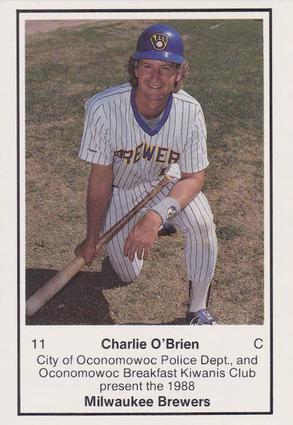 1988 Milwaukee Brewers Police - Oconomowoc City PD #NNO Charlie O'Brien Front