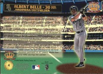 1998 Pacific - Home Run Hitters #4 Albert Belle Back