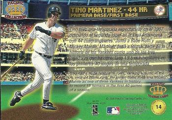1998 Pacific - Home Run Hitters #14 Tino Martinez Back