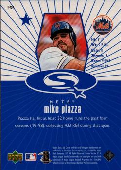 1999 UD Choice - StarQuest Blue #SQ6 Mike Piazza  Back