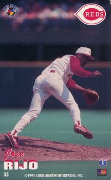 1994-95 Pro Mags #33 Jose Rijo Front