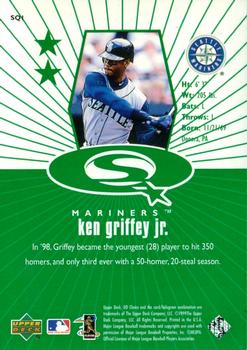 1999 UD Choice - StarQuest Green #SQ1 Ken Griffey Jr.  Back