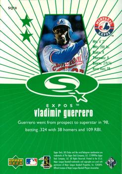 1999 UD Choice - StarQuest Green #SQ18 Vladimir Guerrero  Back