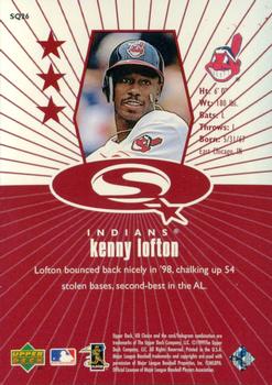 1999 UD Choice - StarQuest Red #SQ26 Kenny Lofton  Back