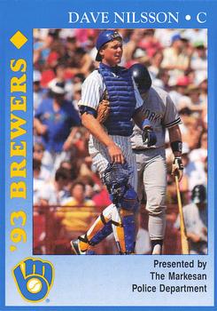 1993 Milwaukee Brewers Police - Markesan Police Department #NNO Dave Nilsson Front