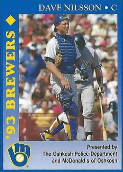 1993 Milwaukee Brewers Police - Oshkosh Police Department and McDonald's of Oshkosh #NNO Dave Nilsson Front