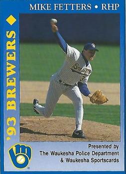 1993 Milwaukee Brewers Police - Waukesha Police Department & Waukesha Sportscards #NNO Mike Fetters Front