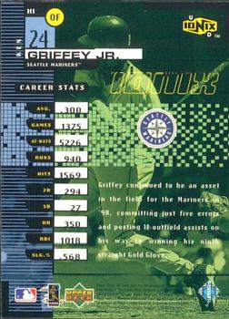 1999 UD Ionix - Hyper #H1 Ken Griffey Jr.  Back