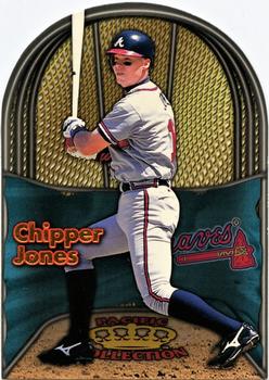 1998 Pacific - In the Cage Die Cuts #1 Chipper Jones Front