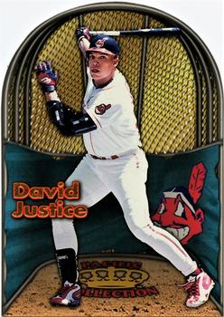 1998 Pacific - In the Cage Die Cuts #7 David Justice Front