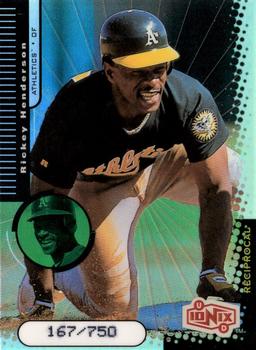 1999 UD Ionix - Reciprocal #R45 Rickey Henderson  Front