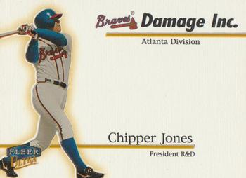 1999 Ultra - Damage Inc. #4 DI Chipper Jones  Front