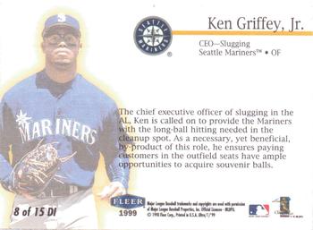 1999 Ultra - Damage Inc. #8 DI Ken Griffey, Jr. Back