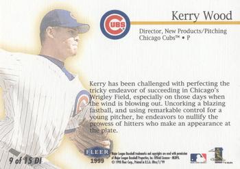 1999 Ultra - Damage Inc. #9 DI Kerry Wood  Back