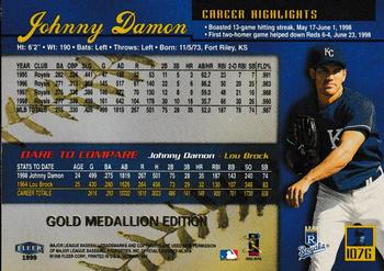 1999 Ultra - Gold Medallion #107G Johnny Damon Back