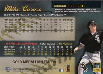 1999 Ultra - Gold Medallion #129G Mike Caruso Back