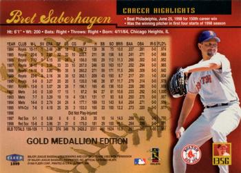 1999 Ultra - Gold Medallion #135G Bret Saberhagen Back