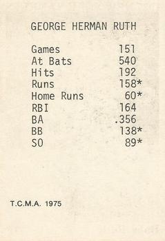 1975 TCMA 1927 New York Yankees #NNO Babe Ruth Back