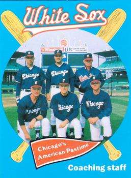 1989 Coca-Cola Chicago White Sox  #4 Coaching Staff Front