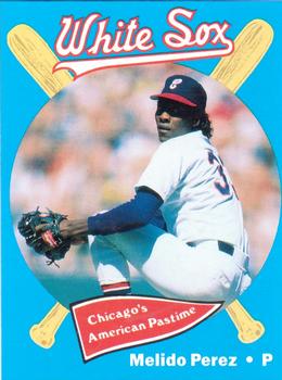 1989 Coca-Cola Chicago White Sox  #21 Melido Perez Front