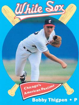 1989 Coca-Cola Chicago White Sox  #26 Bobby Thigpen Front