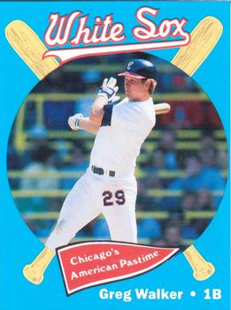 1989 Coca-Cola Chicago White Sox  #27 Greg Walker Front
