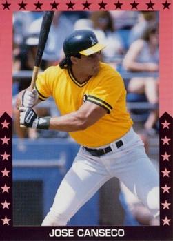1990 Baseballs Hottest Hitters (unlicensed) #NNO Jose Canseco Front