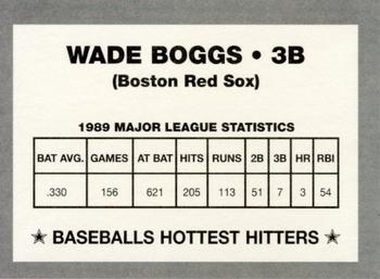 1990 Baseballs Hottest Hitters (unlicensed) #NNO Wade Boggs Back