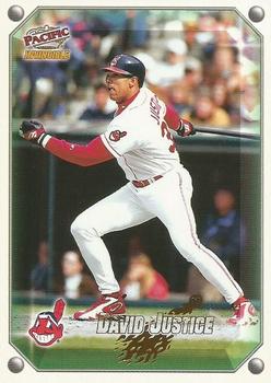 1998 Pacific Invincible - Gems of the Diamond #38 David Justice Front