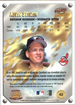 1998 Pacific Invincible - Gems of the Diamond #42 Kevin Seitzer Back