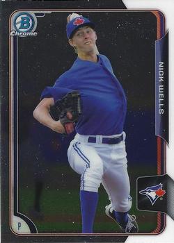 2015 Bowman Chrome - Prospects #BCP166 Nick Wells Front